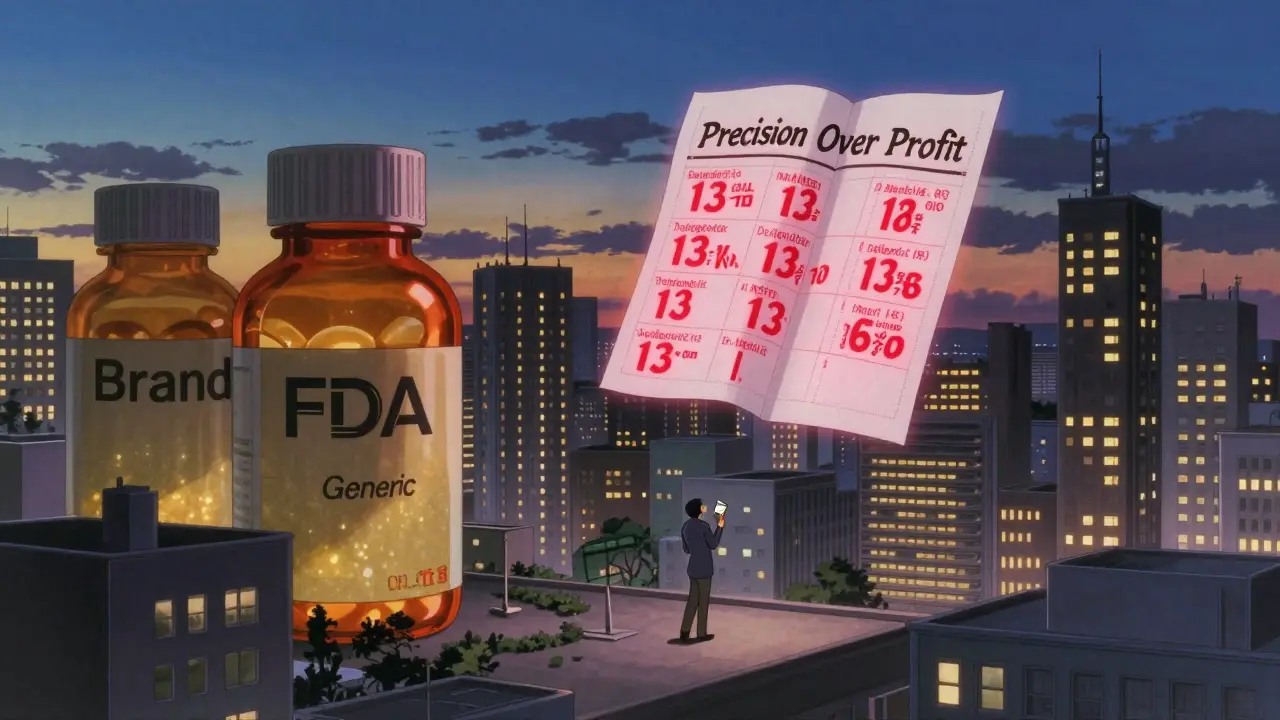 Cityscape of pill-shaped buildings, with FDA Orange Book floating above, highlighting critical drug classes in red.